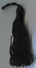 3 " BLACK CHAINETTE TASSELS LOT OF 12  