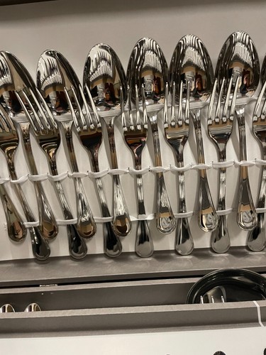 GNALI SERVIZIO 75 PEZZI POSATE LINEA BRITANNIA BAULETTO CARTONE INOX18/10 ITALY - Imagen 5 de 6