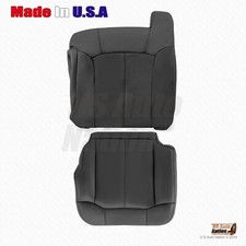 1999 2000 Gmc Sierra Front Driver Bottom Top Genuine Leather Cover Graphite