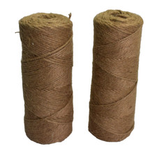 2 Spools Jute Twine 3-Ply Natural String Rope Ribbon Hemp Twine 2000 Feet