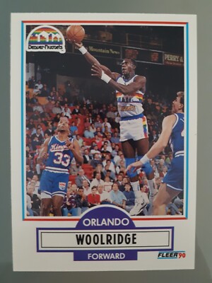 1990-91 Fleer Update Orlando Woolridge #U-27 Denver Nuggets NBA Basketball
