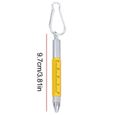 6-In-1 Multi-Function Pen Construction Tool Pen Cool Gadgets Carabiner Mobile Ph