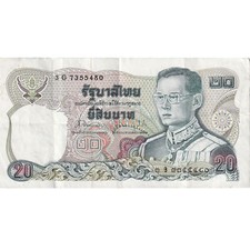 #194742 Banknote, Thailand, 20 Baht, 1981, KM:88, VF