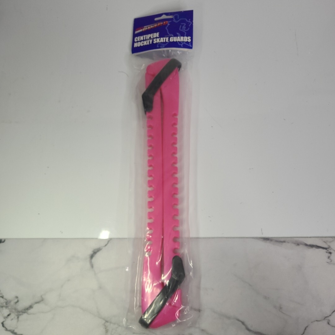 Adjustable Pink Hockey Skate Guards with Walking Sole-image