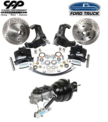 1965-76 FORD Truck 1/2 TON STOCK SPINDLE POWER DISC BRAKE CONVERSION KIT 5 x 5.5
