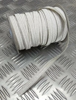 Genuine British Made Military 10mm Silver Naval Rank Lace Braided Tape RC10