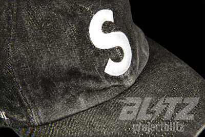 SUPREME KEVLAR DENIM S LOGO 6-PANEL CAP BLACK SS22 HAT -------- made with  kevlar | eBay