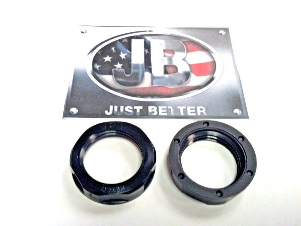JB INDUSTRIES JB Vacuum Pump, HANDLE END BUSHING, SCREW ON LOCK NUT, FOR 1/2" NPT HANDLES