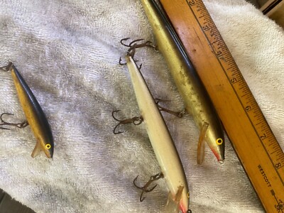 Boîte Revendeur Rapala H-13 Husky Minnow Vintage – Couleur Spéciale, 5 1/4", Neuve Et Rare