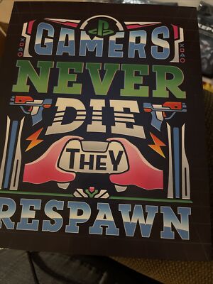 Gamer Signs Frame Gamer signs X 4 Ready For Frames To Hang NEW | eBay