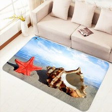 3D Red Starfish Conch NAO2054 Game Rug Mat Elegant Photo Carpet Mat Fay