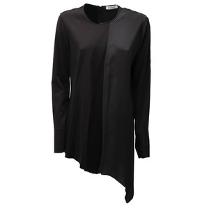 3012AD MAGLIA donna DONDUP black viscose/silk T-SHIRT woman | eBay