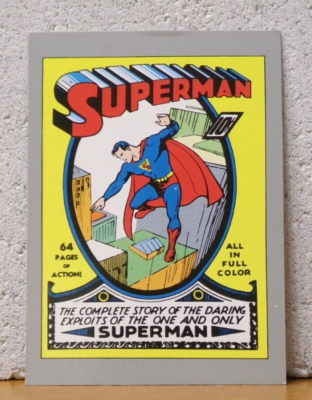VINTAGE COOL LOOKING TRADING CARD DC COMICS CLASSIC COVER SUPERMAN