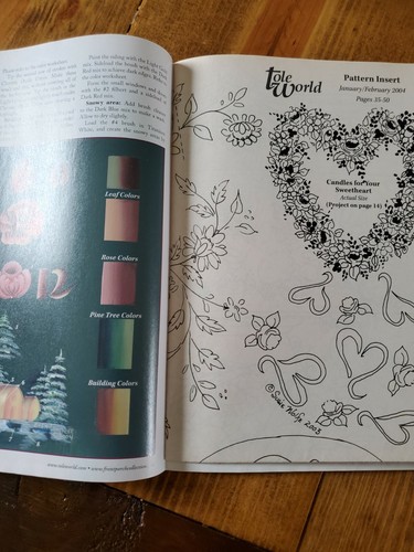 Tole World Magazine February 2004 Strokework Tecchniques & Styles Decorative Art - Imagen 5 de 5