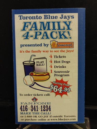 Toronto Blue Jays 2000 pocket schedule - Labatt Blue Light - Picture 2 of 7
