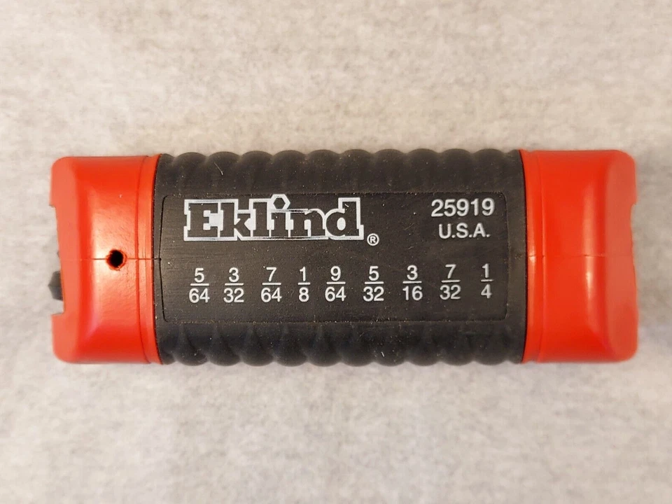 Lot of 6 Eklind SAE Hex Ball End Fold Up Wrench Key Set 9pc 25919 5/64-1/4" USA - Image 4 of 4