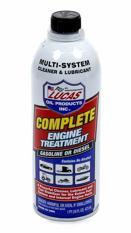 Lucas Oil 10016 Complete Engine Treatment 16oz 1/pkg Gasoline or Diesel ...