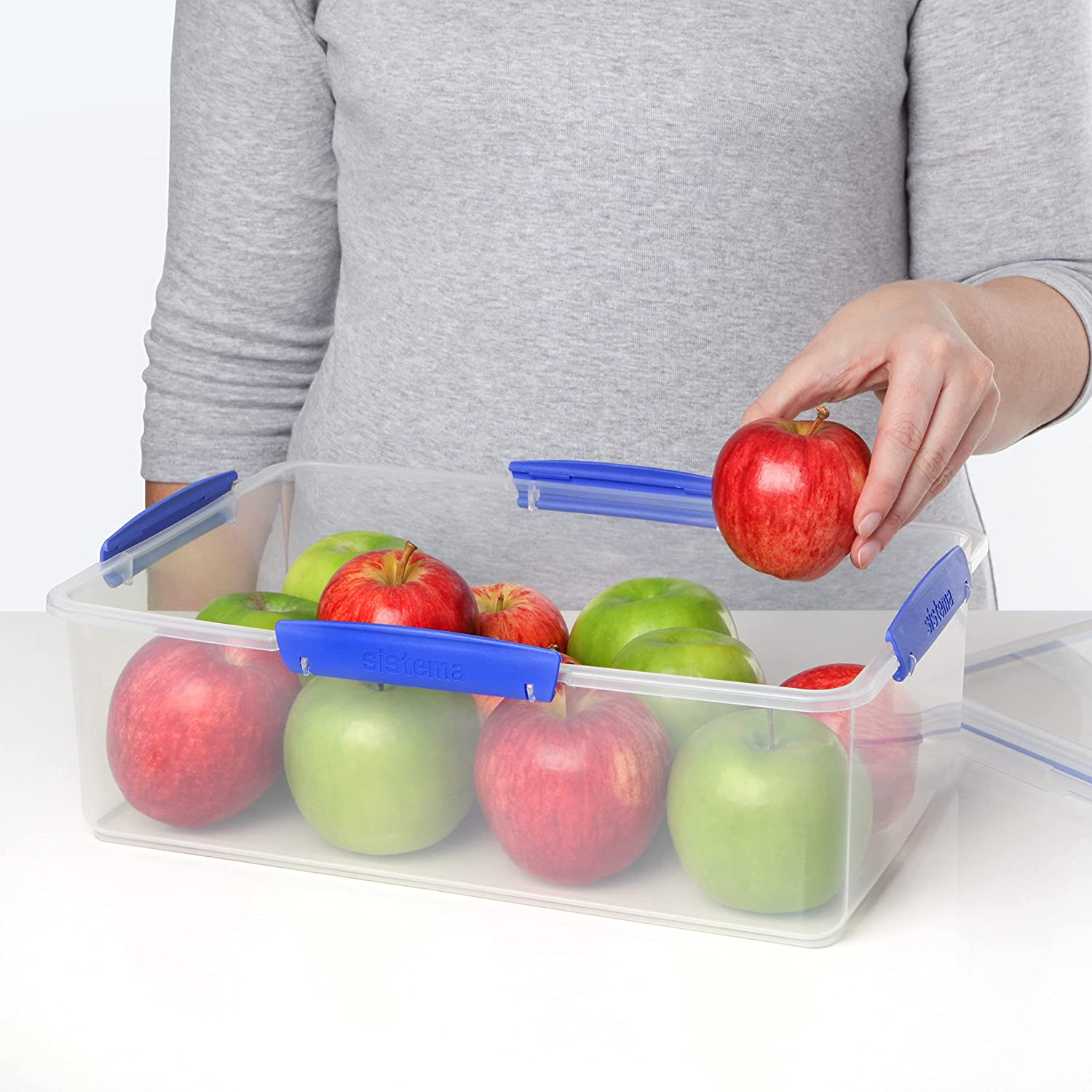 ExtraLarge Food Storage Container with Locking LidBPAFree Space