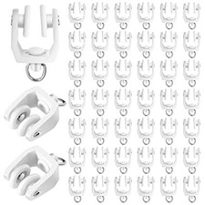 Curtain Track Rollers Ceiling Curtain Track Hooks Flexible Bendable Clips 100