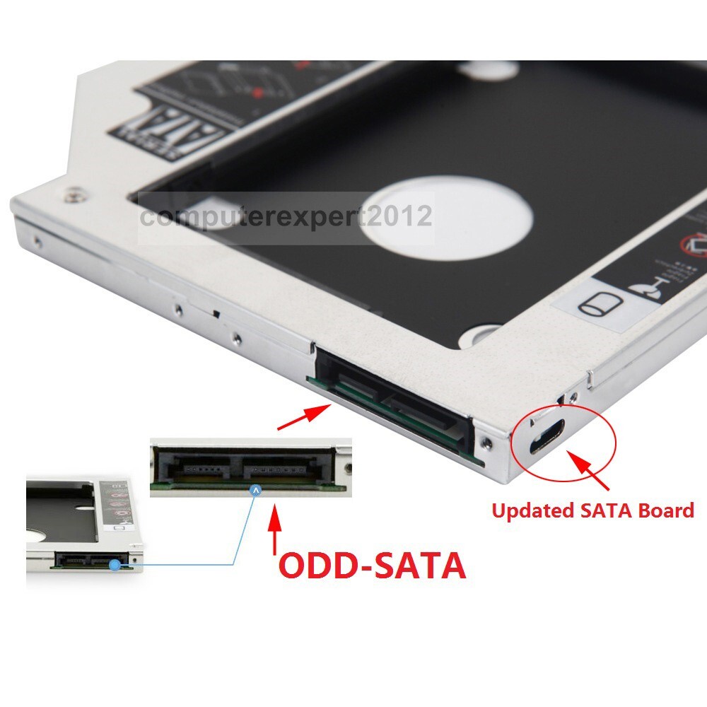 2° HDD SSD Drive Caddy Per Apple MacBook Pro Unibody Inizio - Foto 11