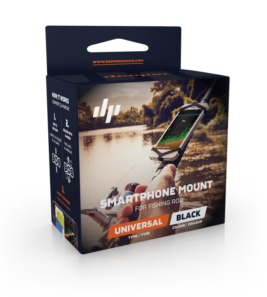 Handy Halterung Deeper Smart Sonar Pro+ Plus 2 Chirp Echolot Fischfinder Halter - Bild 2 von 4