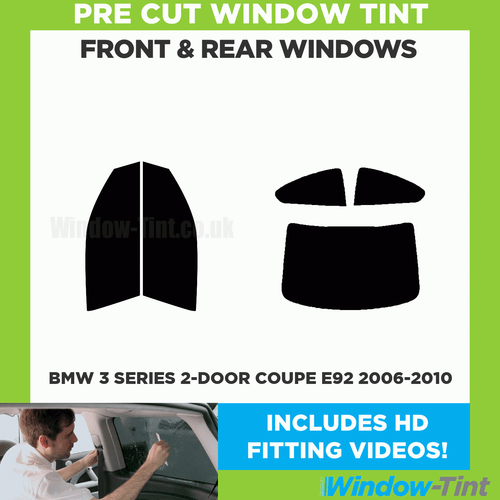 For BMW 3 Series 2-door Coupe E92 2006-10 Full Pre Cut Window Tint Kit Film Film - Picture 2 of 10