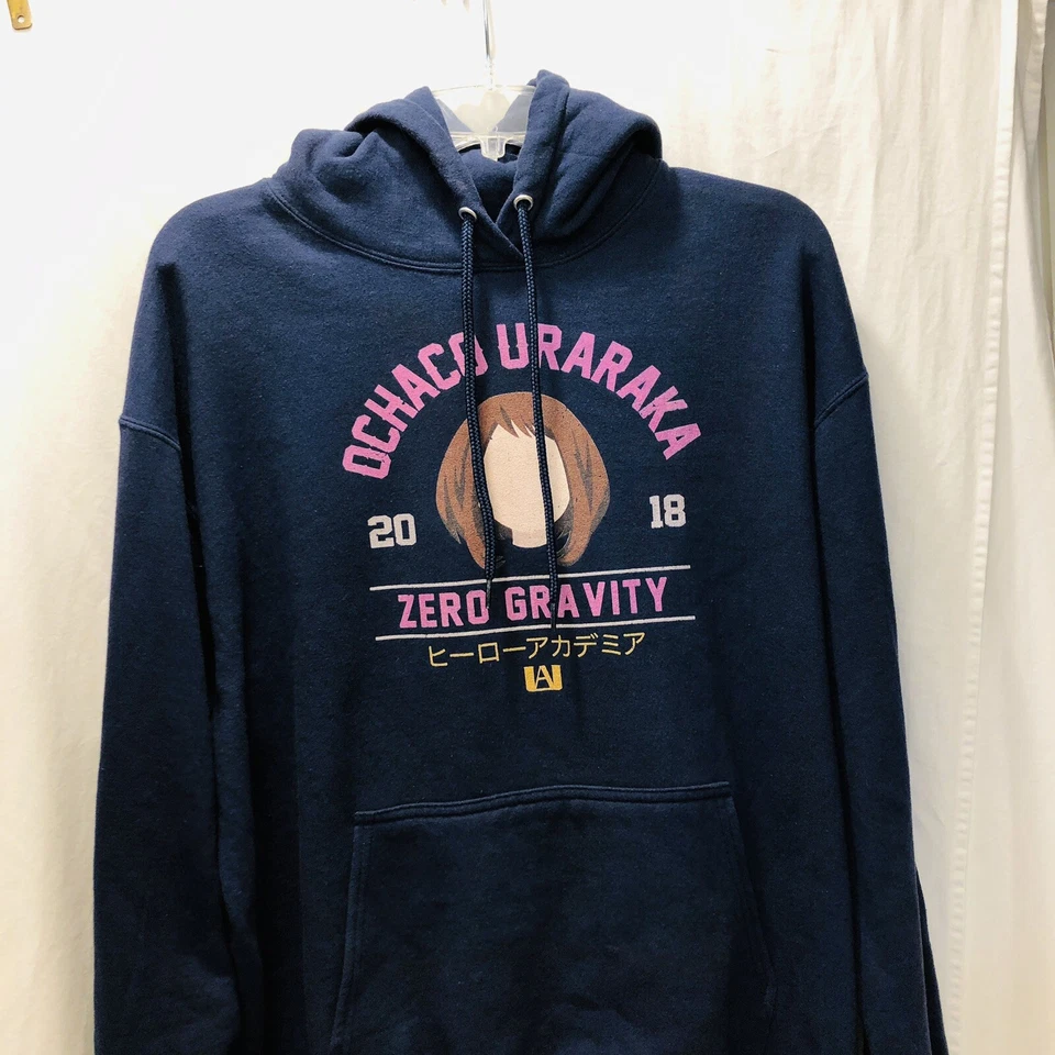 My Hero Academia Ochaco Uraraka Gravedad Cero Sudadera con Capucha Pullover Sudadera Talla Grande Foto 4 de 4