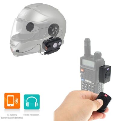 PTTHB880 Hands-free Bluetooth for Walkie Talkie Motorcycle Headset Helmet K  Plug | eBay