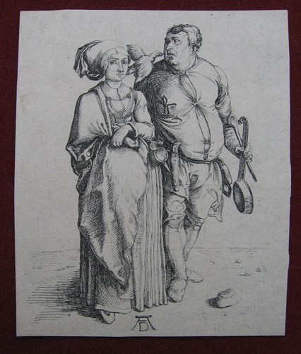 Albrecht Dürer: Koch & seine Frau 1496/97/Cook & his Wife Print Kupferstich