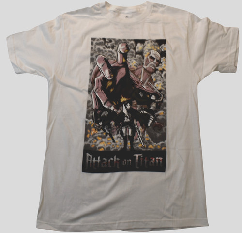 Ripple Junction Attack On Titan Season 2 Mens Manga Anime White Shirt New M