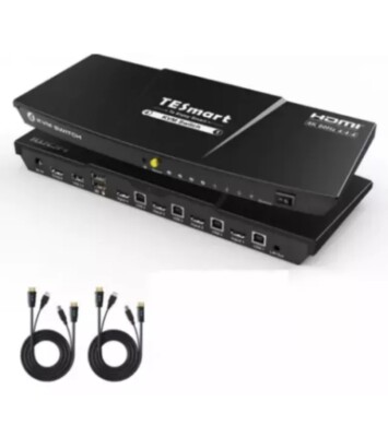 NEW TESmart HD HDMI4 Port KVM Switch 4K@60Hz 4x1: 60hz HKS0401A1U 1a3