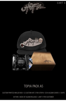 Travis Scott Official Utopia A5 Box Set