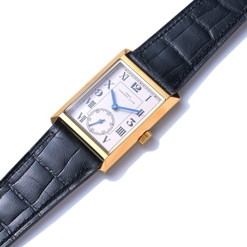 Montre Unisex WMT CHRONO CLUB - Boîtier Or & Acier, Bracelet Cuir Noir, Neuve étiquetée
