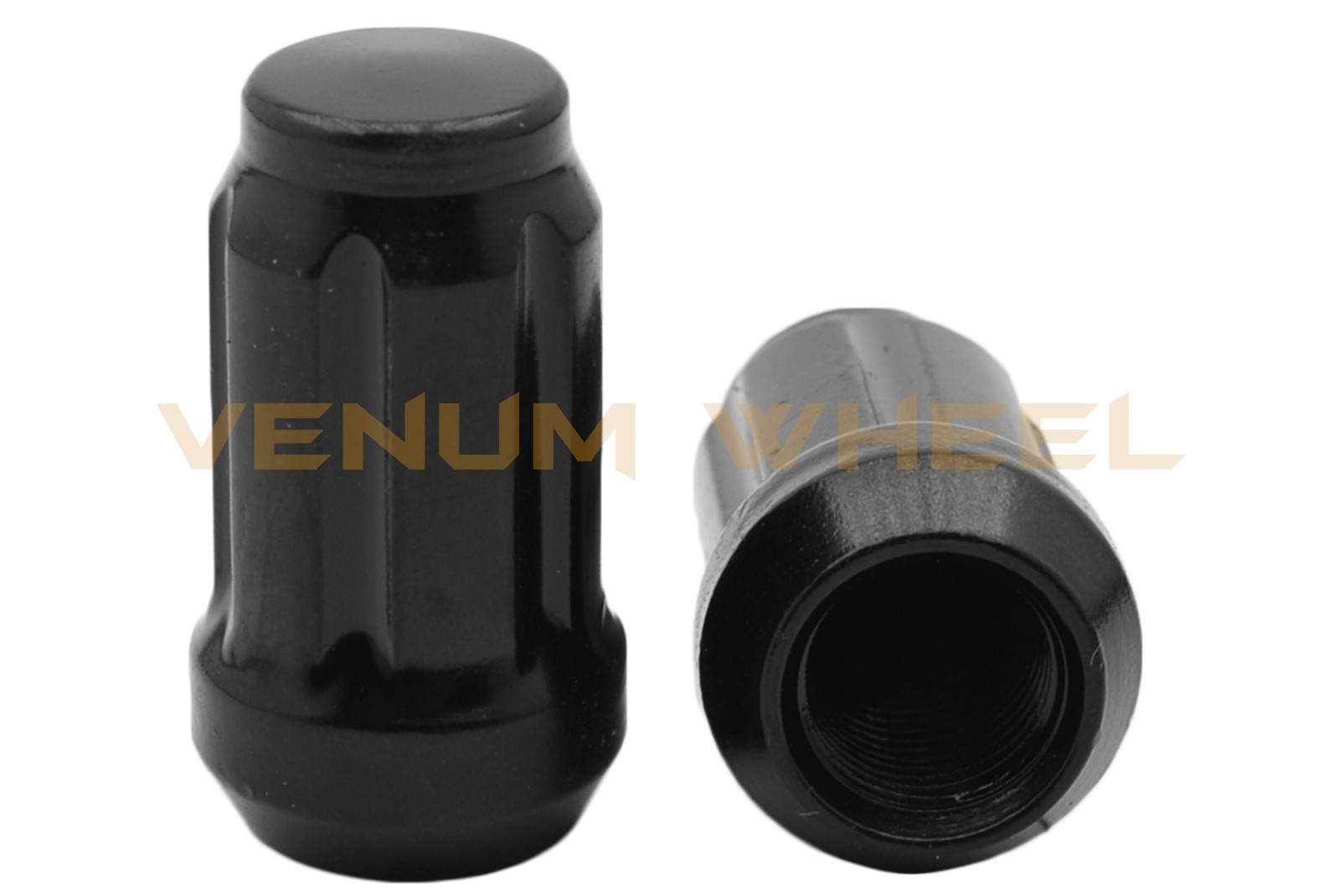 Black 12x1.25 Black Spline Lug Nuts +Keys For 5 Lug Nissan Maxima