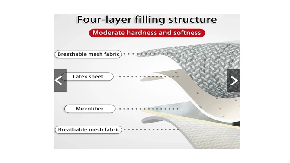 Neck Support Pillow Soft And Comfort Memory Foam Pillow Puffy Hollow 100% cotton - Image 3 of 4