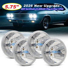 4Pcs 5.75" 5 3/4" Headlights Hi-Lo Beam For Chevy Impala El Camino 2026