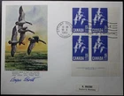 Canada #415, Signed By Artist, L.R. Plate Block, Plate #2, First Day Cover