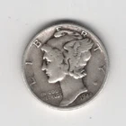 1944 P MERCURY DIME 10¢ 90% SILVER PHILADELPHIA 10 CENTS UNITED STATES AMERICA