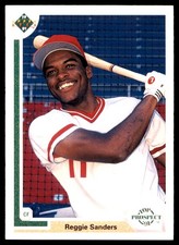 Reggie Sanders 1991 Upper Deck #71 Reds MLB READ FREE SHIPPING AutographDen