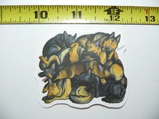 GERMAN SHEPHERD SMALL STICKER DECAL SLEEPING GROUP DOG PET FUNNY