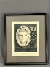 Bill Brauer Framed & Matted Signed BOTTICELLI  Etching & Acquaint 80/250