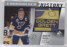 2021 Upper Deck SP Game Used Embroidered in History Legends Brett Hull HOF um0