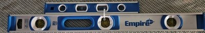 Empire 24'' Aluminum I-Beam Level & 12''Compact Box Level Combo Set, NEW