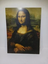 Masterpiece Series Artwork - Mona Lisa 13.5" x 10" with artist bio on back Frame