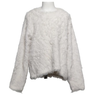 H&M, Strickpullover, Größe: 170, Weiß, Polyamid, Einfarbig, Mädchen #imo