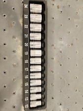 Snap-on Tools USA 313SWMYA Metric 12mm-24mm Shallow Socket Set, 1/2 Snap-on Tools USA 313SWMYA Metric 12mm-24mm Shallow Socket Set, 1/2