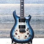 PRS SE Custom 24-08 Poplar Burl Limited Edition Lake Blue Midnight Burst Guitar