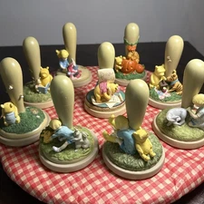 Vtg Winnie The Pooh Brown Bag Art Stamps Disney Cookie Press  Set Of 9