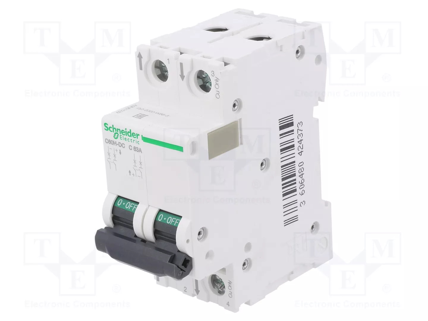 Interruttore di sovracorrente 2P C 50A DC C60H-DC Acti9 A9N61538 - Immagine 2
