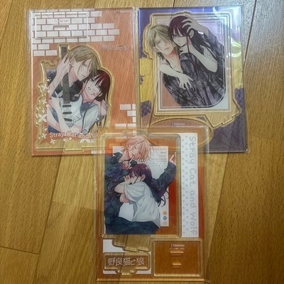 Stray Cat and Wolf Acrylic Stand 3 piece Set